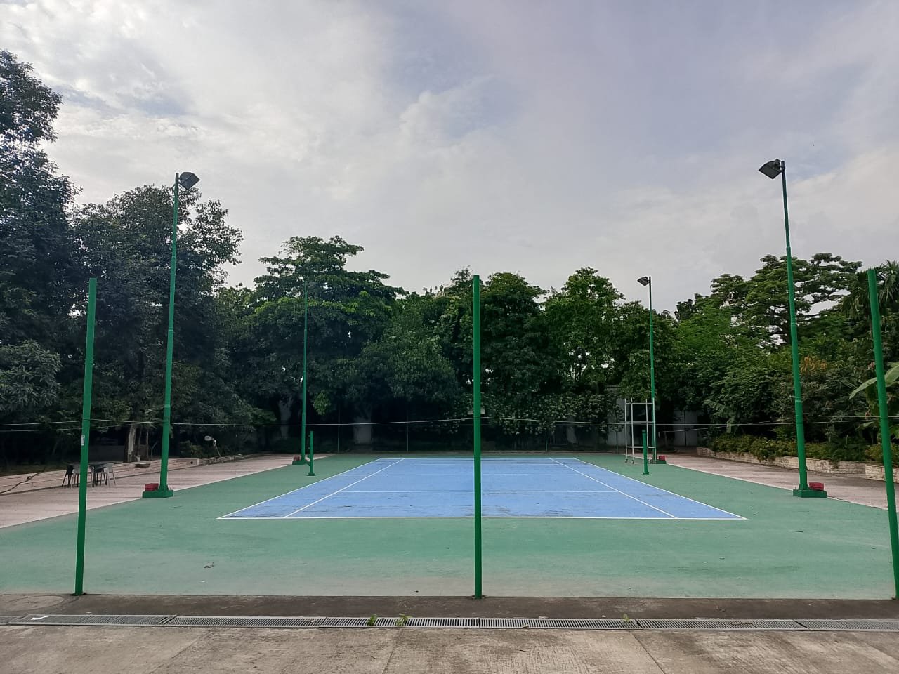 Tennis Court Frontal View at Bulbul Event Spaces